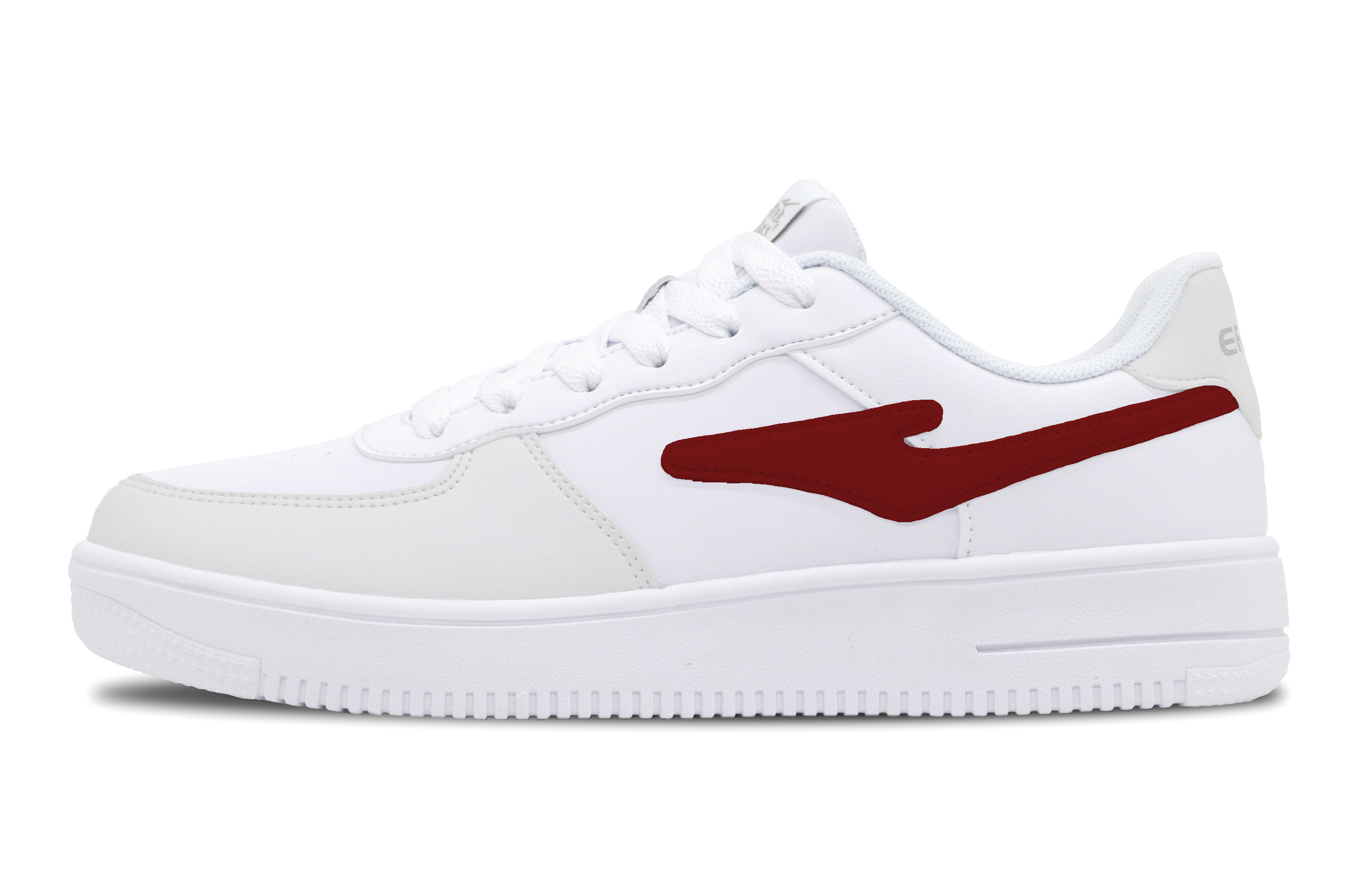 

Erke Износостойкие нескользящие низкие скейтерские кроссовки Men's White Red