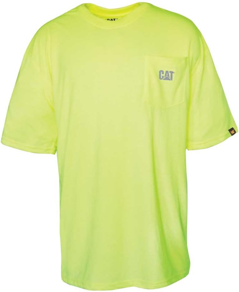 

Caterpillar мужская футболка с карманом Hi-Vis Trademark, Hi-Vis Yellow, Желтый, Caterpillar мужская футболка с карманом Hi-Vis Trademark, Hi-Vis Yellow
