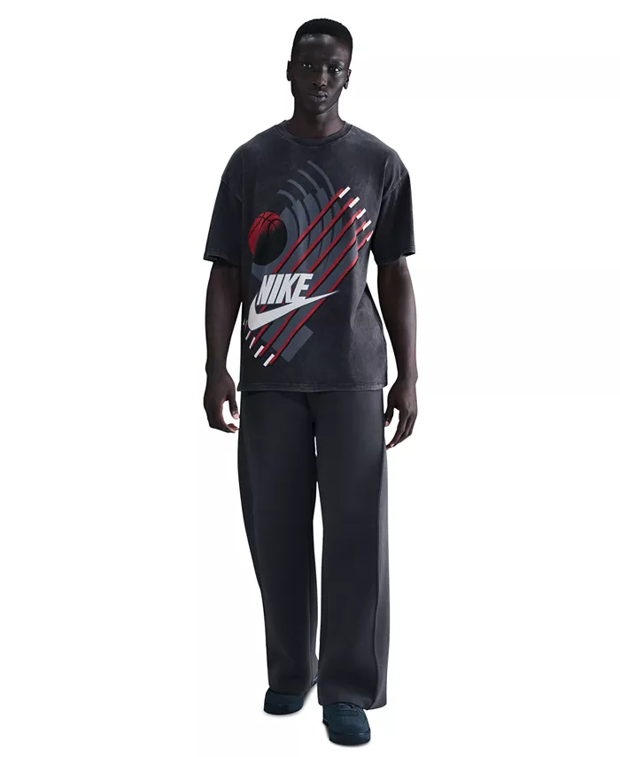 

Мужская баскетбольная футболка с круглым вырезом Nike, черный