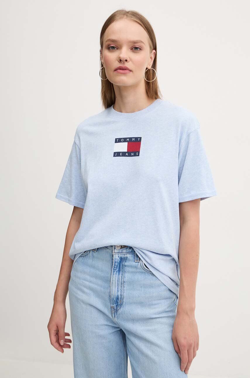 

Хлопковая футболка Tommy Jeans, синий