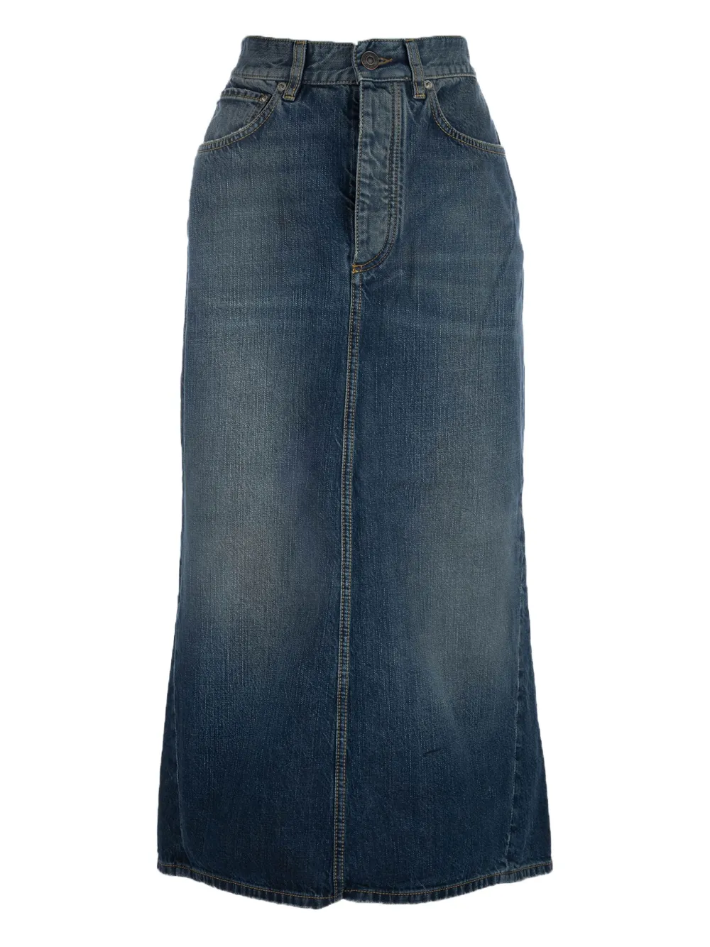 

Джинсовая юбка макси BALENCIAGA, синий