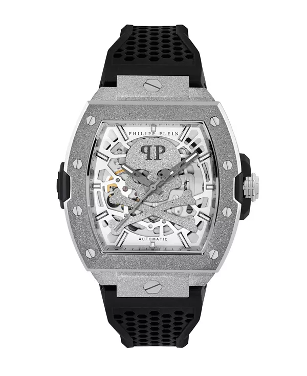 

Мужские серебряные часы из нержавеющей стали, 44 мм Philipp Plein, black