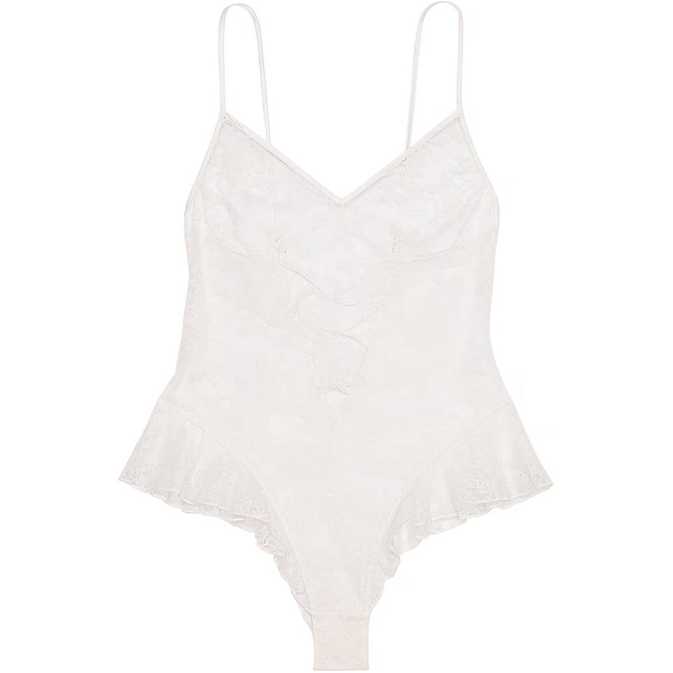 

Розовое/Очень сексуальное/Кружевное тело с розами/Женская майка кокосовый белый Victoria's Secret, кокосовый белый/кокосовый белый