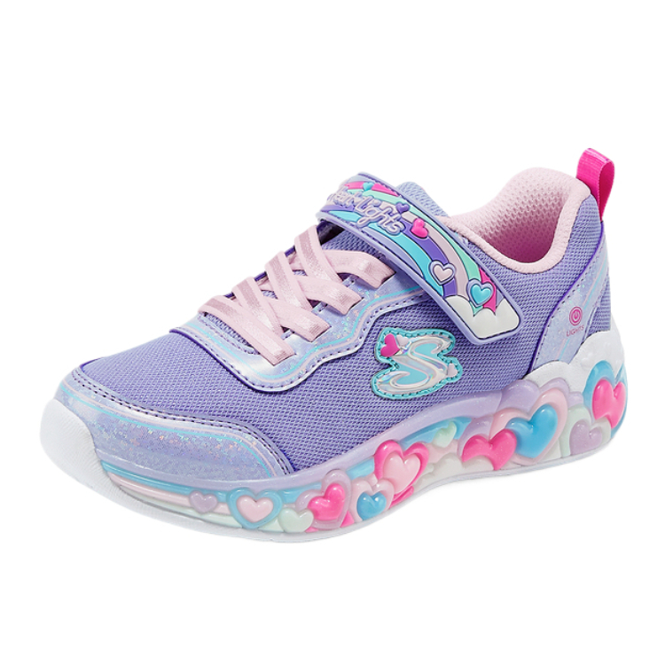 Skechers Kids Низкие кроссовки для девочек SKECHERS, фиолетовые, для детей от 3 до 7 лет — фото 3