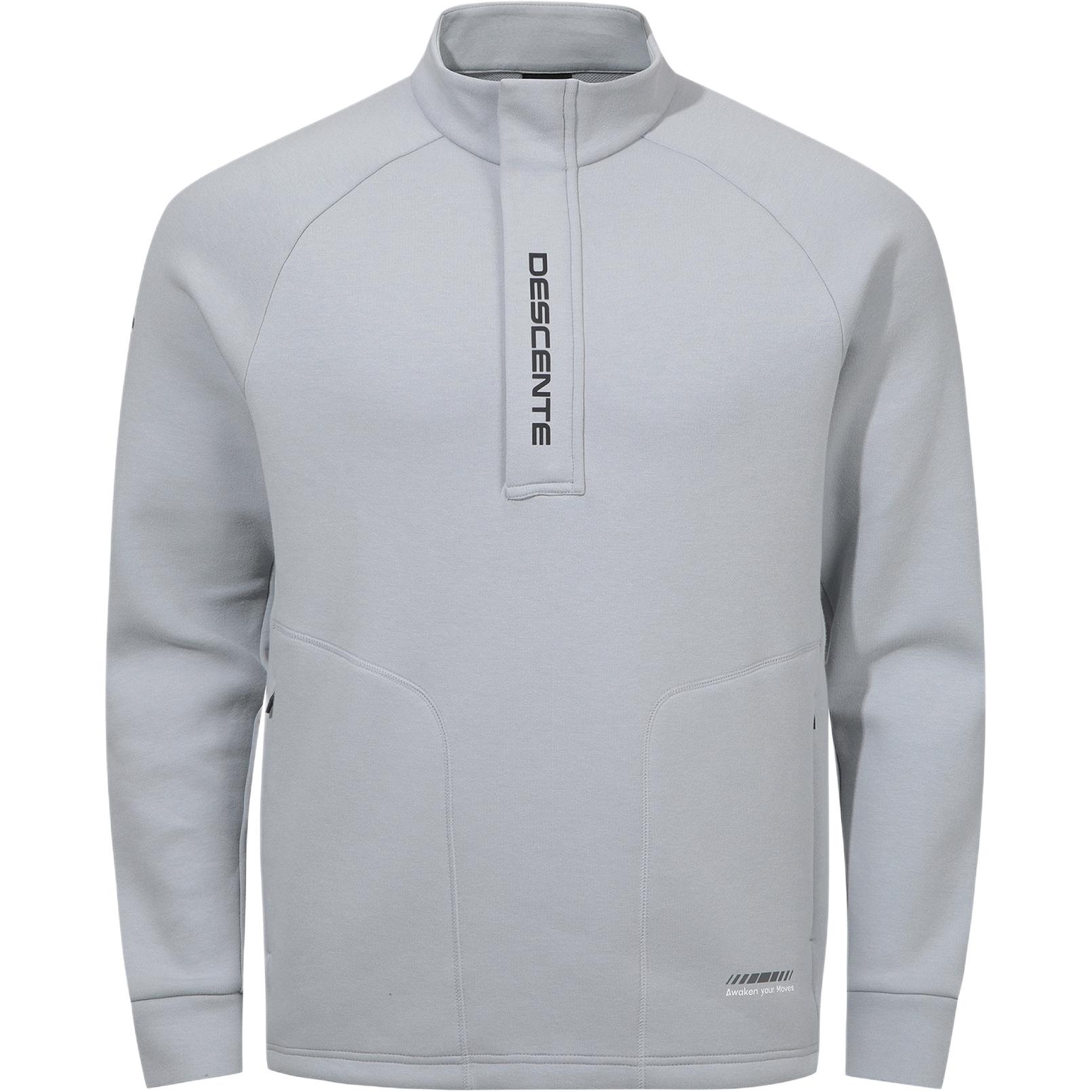 

Толстовка унисекс с воротником-стойкой, средней жесткости, другие Descente, серый