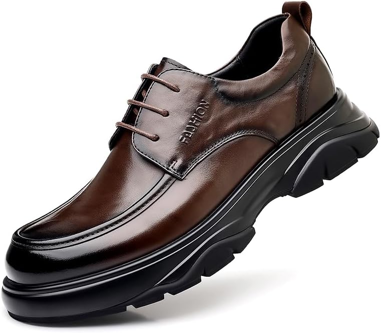 

Мужские кожаные туфли TGRNFHKPYY в деловом повседневном стиле, коричневый