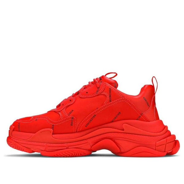 

Кроссовки triple s sneaker 'allover logo - red' Balenciaga, красный