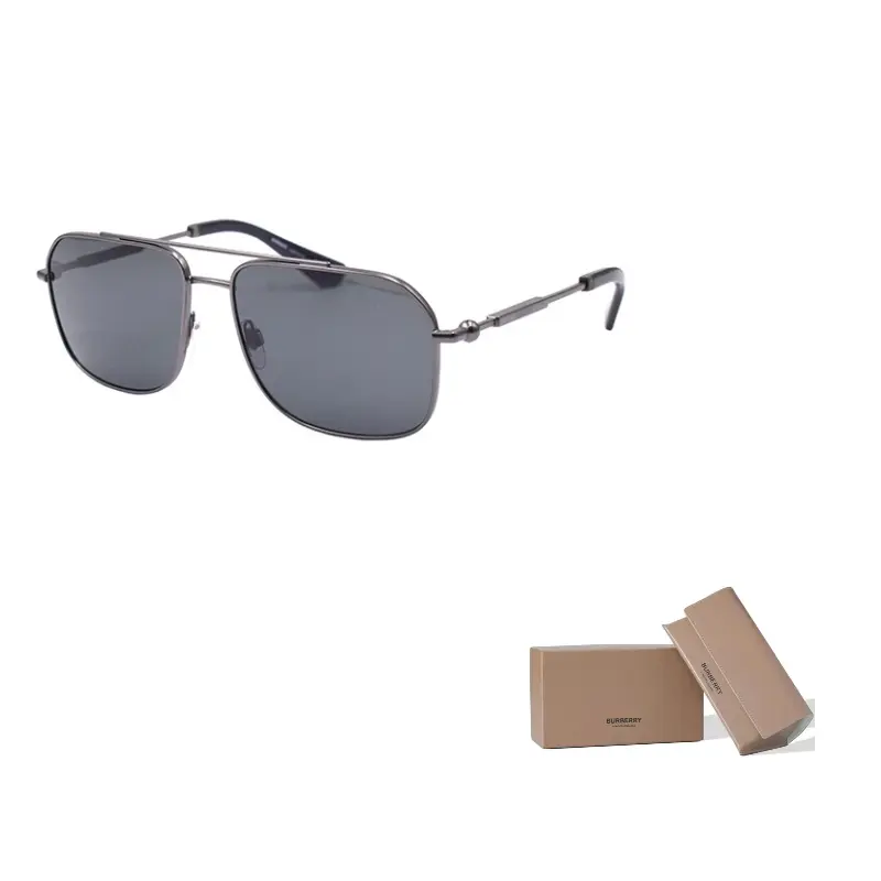 

Burberry Солнечные очки с гравировкой логотипа, Gunmetal