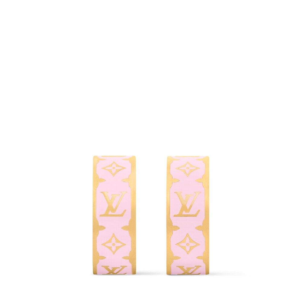 

Серьги с эмалью Nanogram Louis Vuitton, розовый