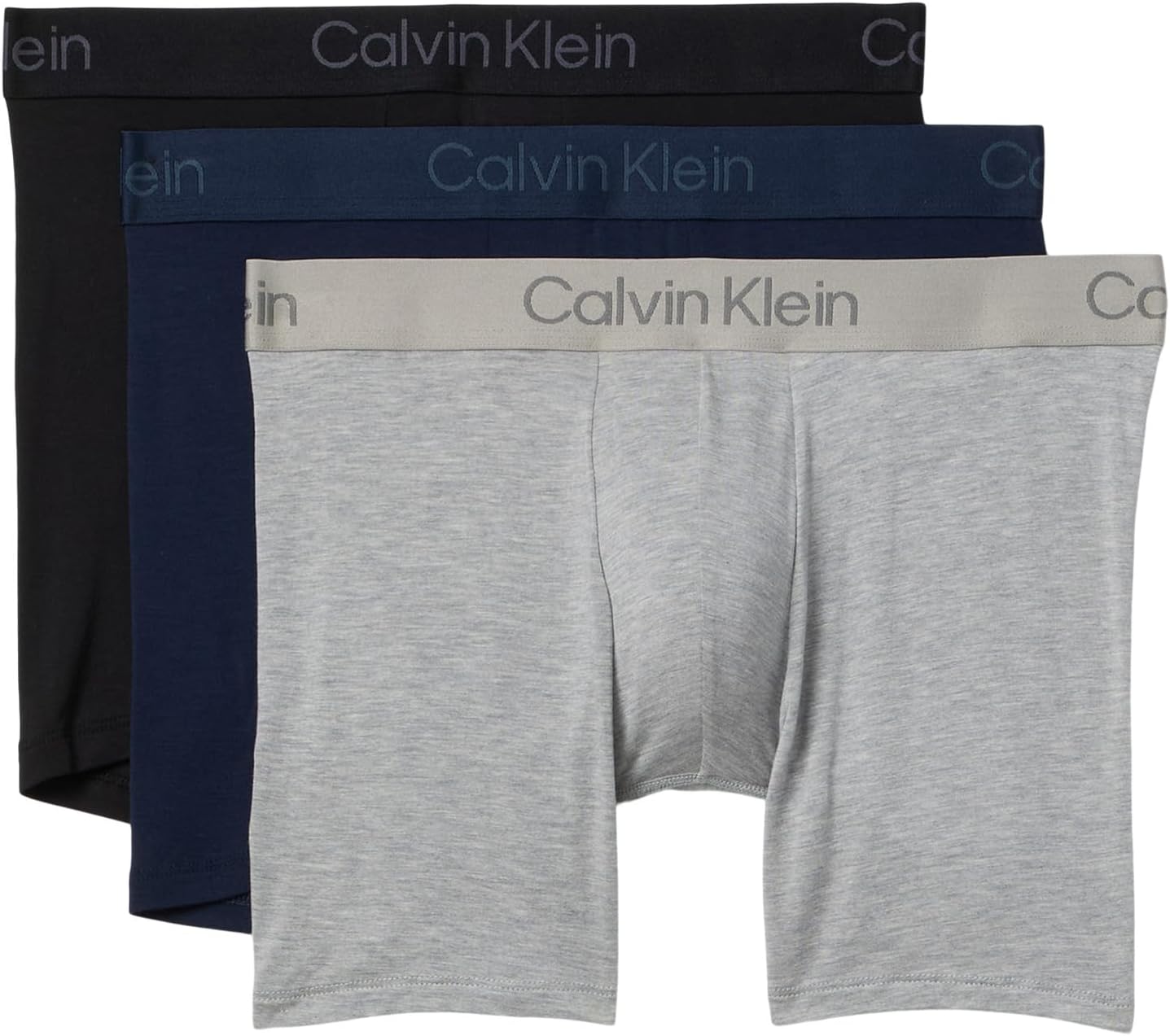

Боксеры Calvin Klein Underwear Ultra-soft Modern 3-pack Boxer Brief, цвет Black/Shoreline/Grey Heather