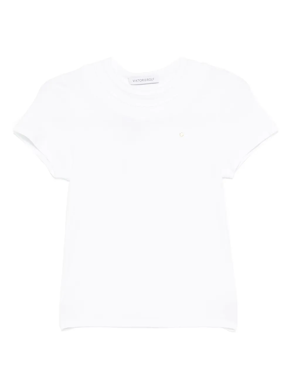 

Футболка с тройным воротником Viktor & Rolf, белый