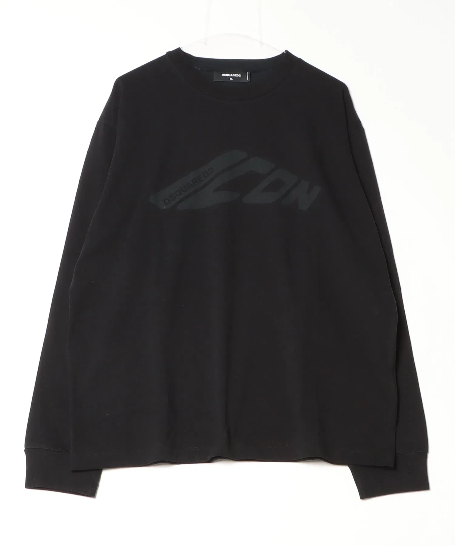 Унисекс футболка DSQUARED2 Icon Loose Fit с логотипом чёрная