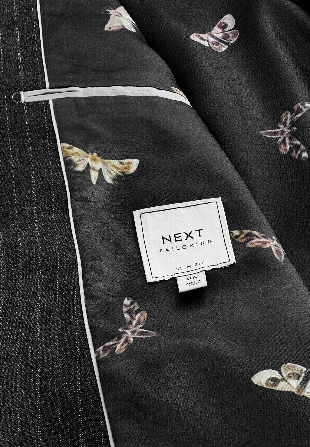 

Пиджак-блейзер STRIPE REGULAR FIT Next, серый