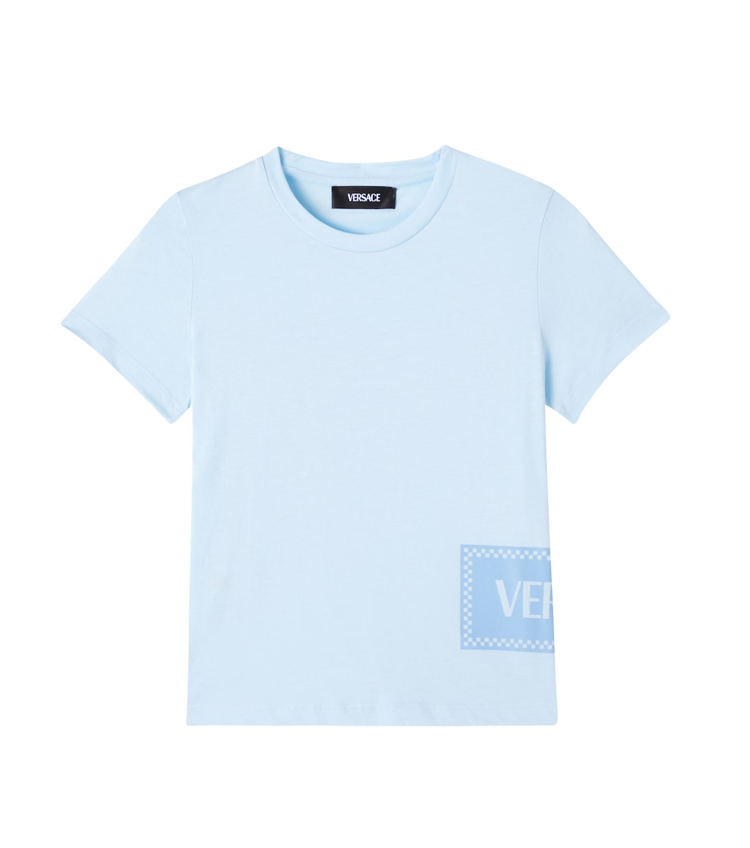 

Винтажная хлопковая футболка 90-х Versace Kids, Pastel Blue+Powder Blue