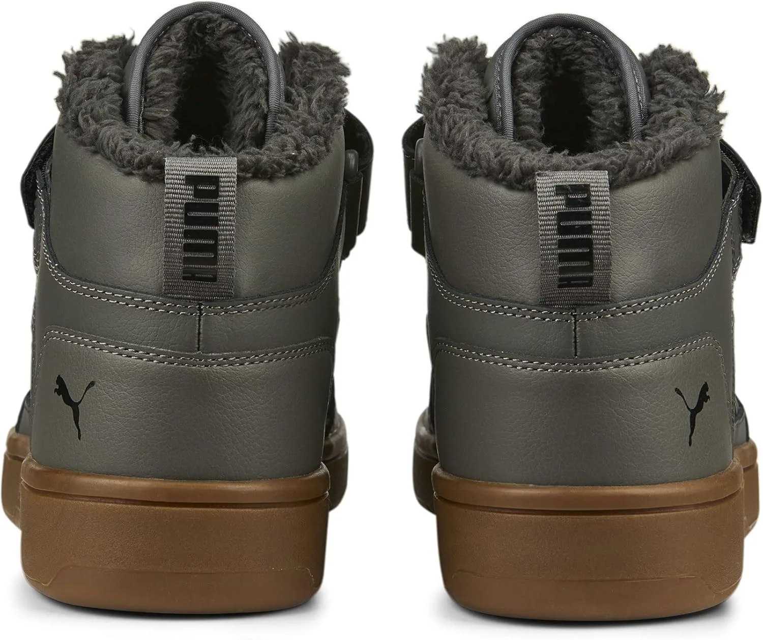 Кроссовки PUMA Unisex Rebound Mid Strap WTR, черный — фото 3