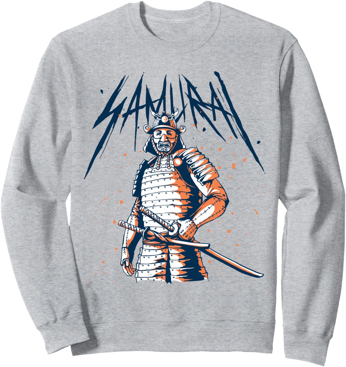 

Толстовка с изображением самурайского мечника Sengoku Bushido Gift Japanese Swordsman, серый