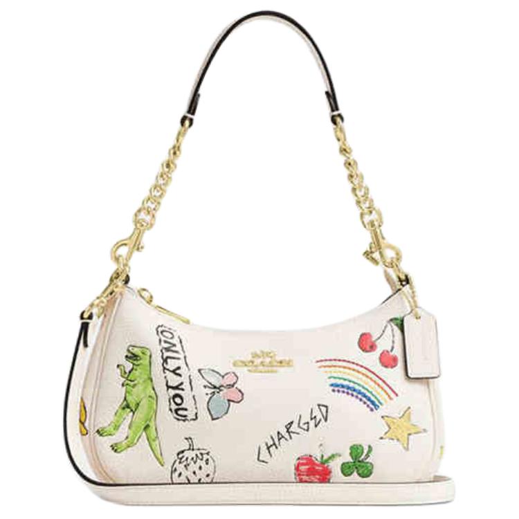 

COACH Сумка через плечо из телячьей кожи малого размера женская меловая белая