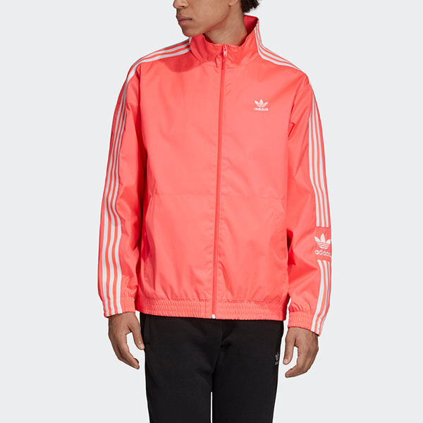 Куртка originals zipper casual sports jacket flash red Adidas, красный — фото 3
