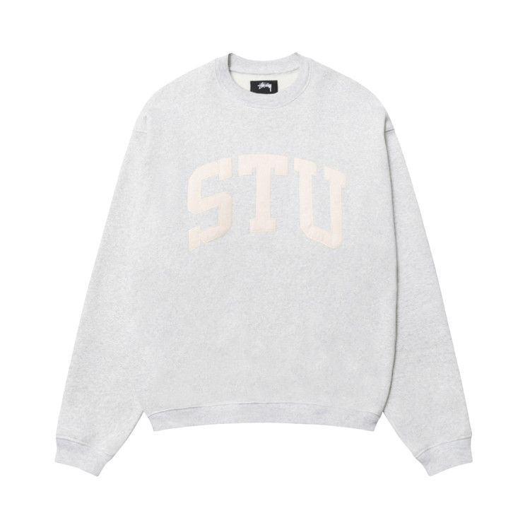 

Свитер Stussy Stu Appliqué Crew, Ash Heather