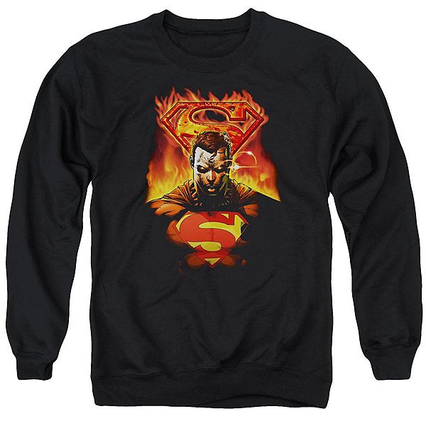 

Толстовка с принтом Superman man on fire Licensed Character