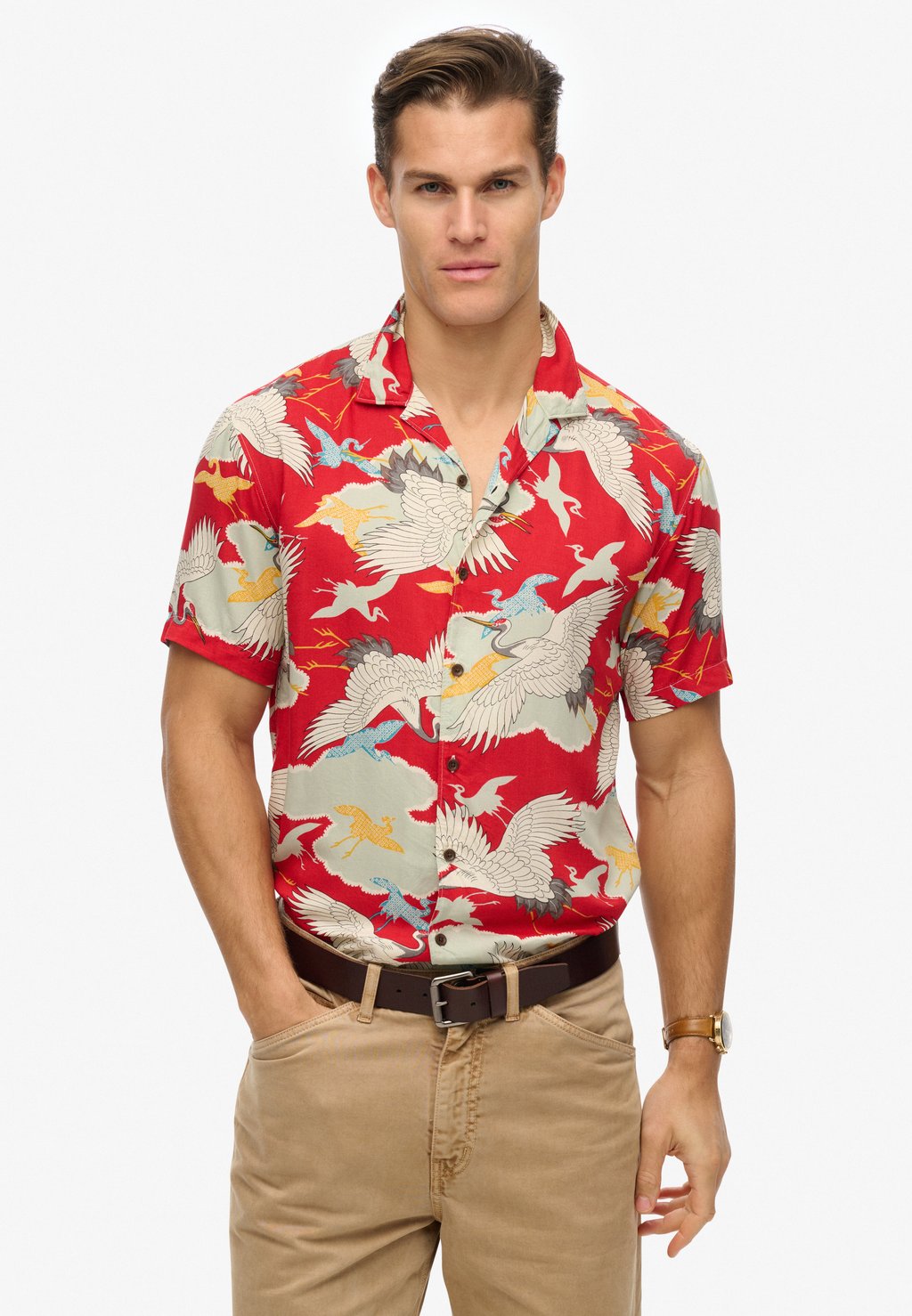 

Рубашка THE MERCHANT STORE-HAWAIIAN Superdry, красный
