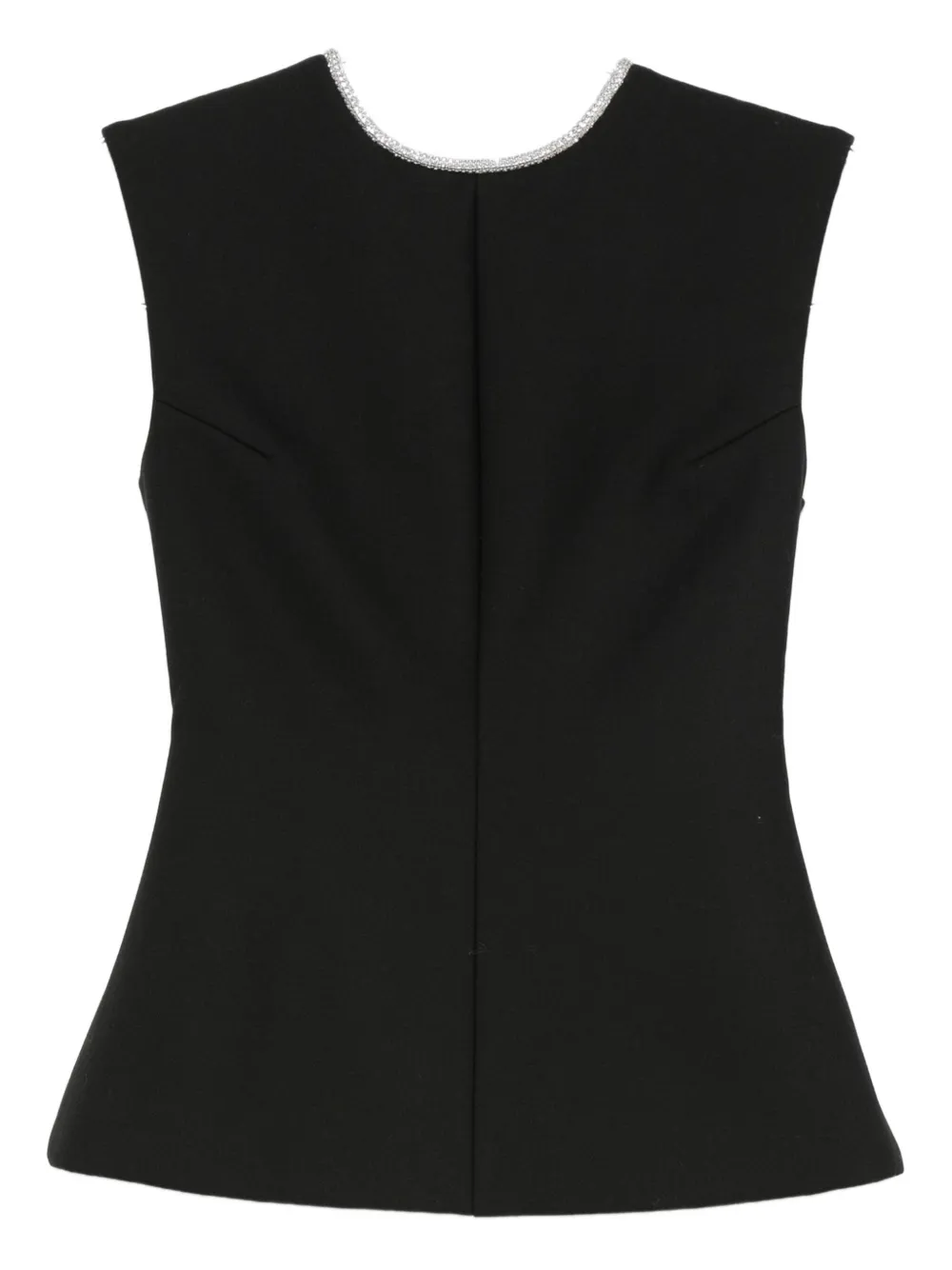 

Топ с открытой спиной и кристаллами Róhe, черный