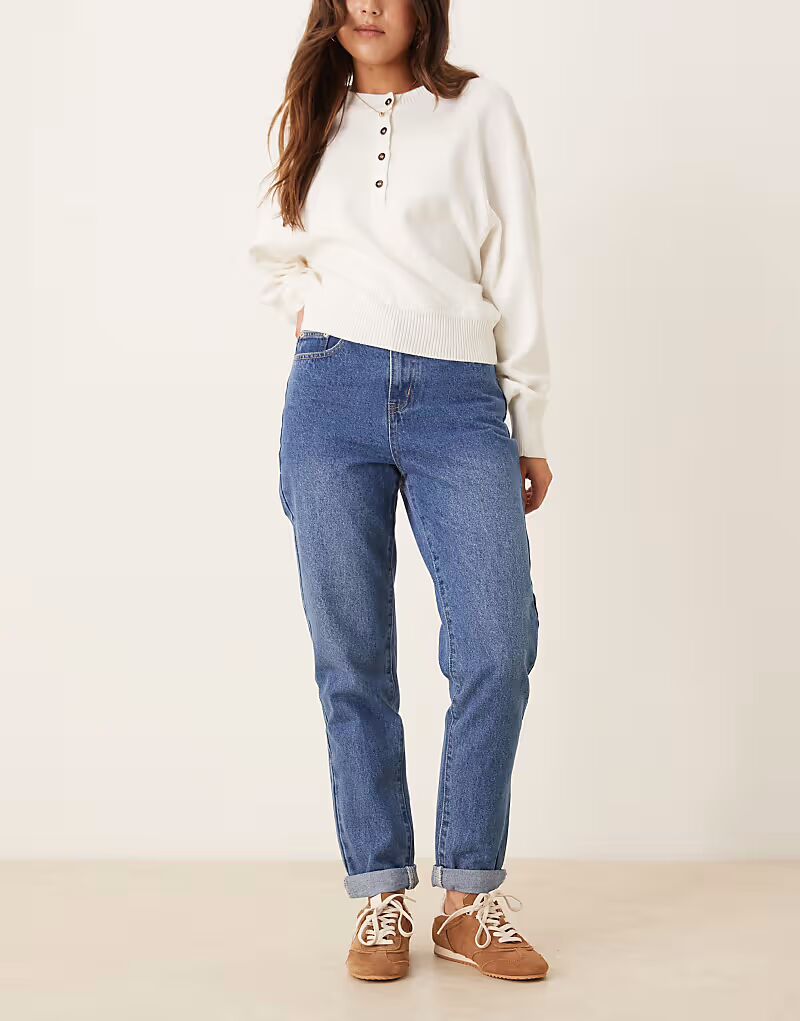 

Гламурные джинсы прямого кроя средней степени варки Glamorous