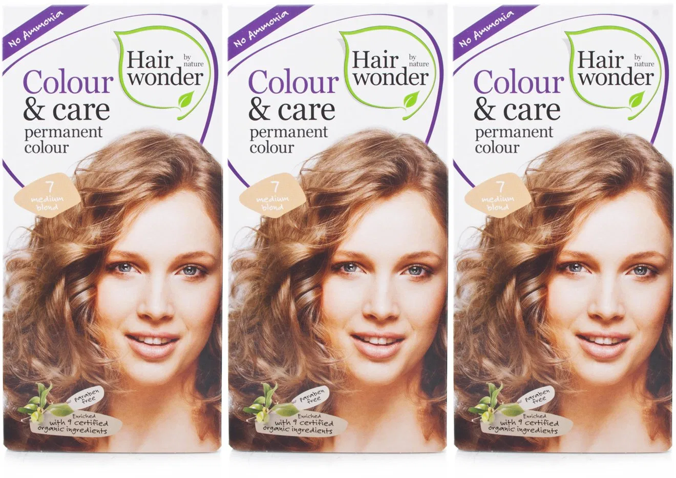 Краска для волос Hairwonder Hair Colour and Care, средне-русый, 100 мл Hennaplus