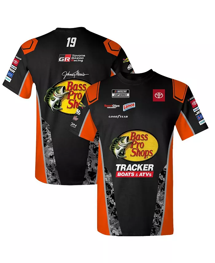 

Мужская черная футболка Chase Briscoe Bass Pro Shops Uniform Joe Gibbs Racing Team Collection