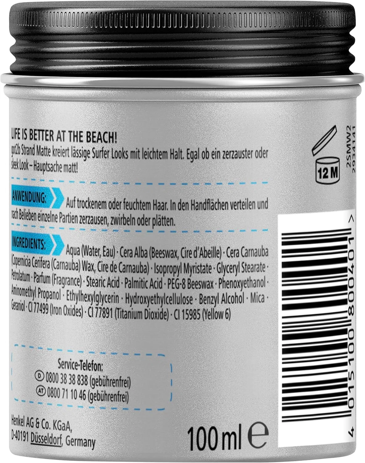 Матовая паста для укладки got2b Beach Matte Paste 100 мл Got2B — фото 3