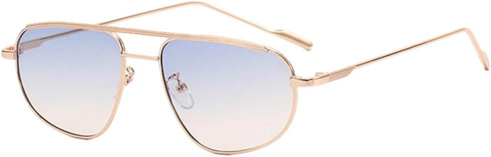 

Классические металлические солнцезащитные очки для мужчин, роскошные модные солнцезащитные очки для женщин, очки с защитой от УФ-излучения UV400 LVTFCO, Gold Blue Yellow