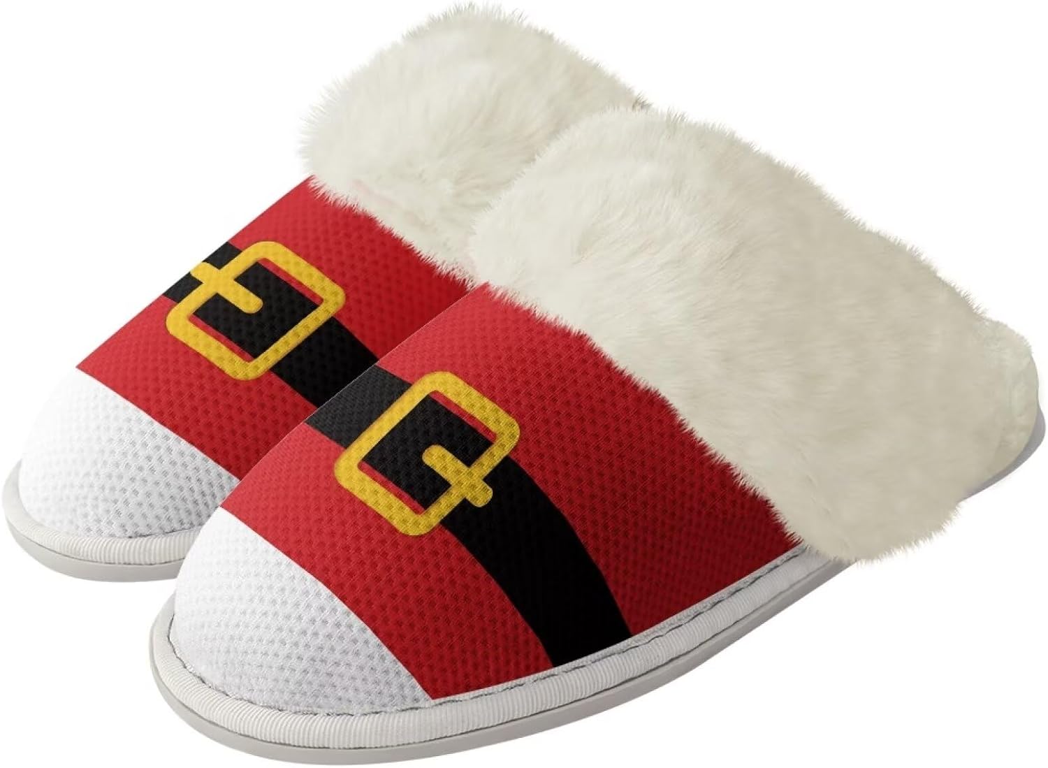 

Тапочки Srengjodk для женщин и мужчин, хлопковые фланелевые тапочки с меховой отделкой, домашние тапочки, рождественские тапочки для пары, размеры 36-47, красный
