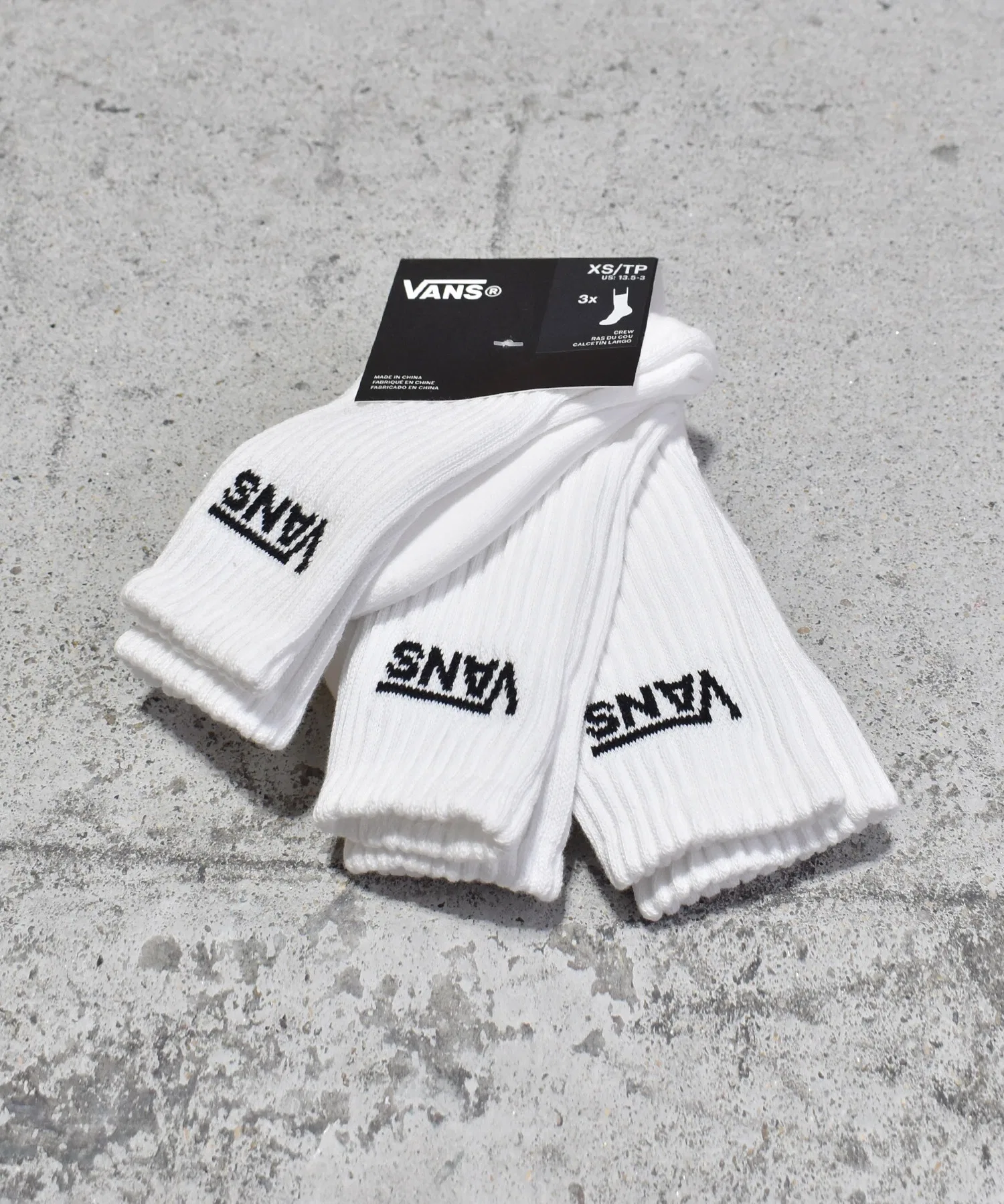 Детские классические носки VANS Classic Crew (комплект из 3 пар) VN000Q1PBLK