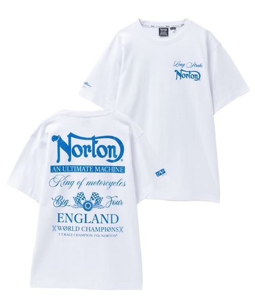 

Футболка с принтом Norton, синий