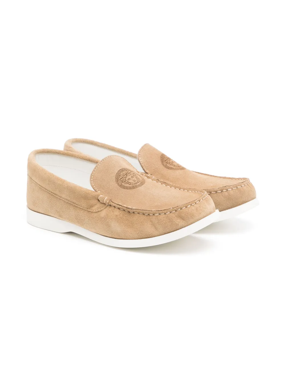 

Лоферы с декором Medusa Versace Kids, коричневый