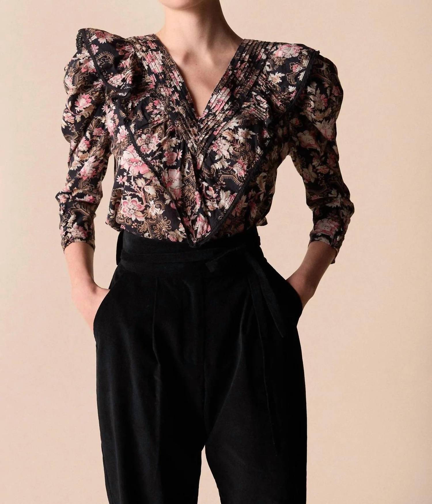 

Топ Hatfield с принтом Belladonna St. Roche, цвет belladonna print