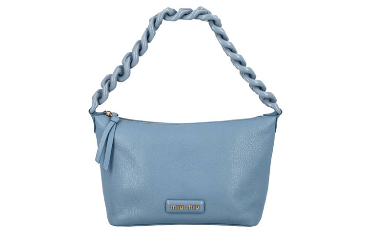 

Кожаная женская сумка светло-голубого цвета MIU MIU, Set (Bag+Dust Bag)