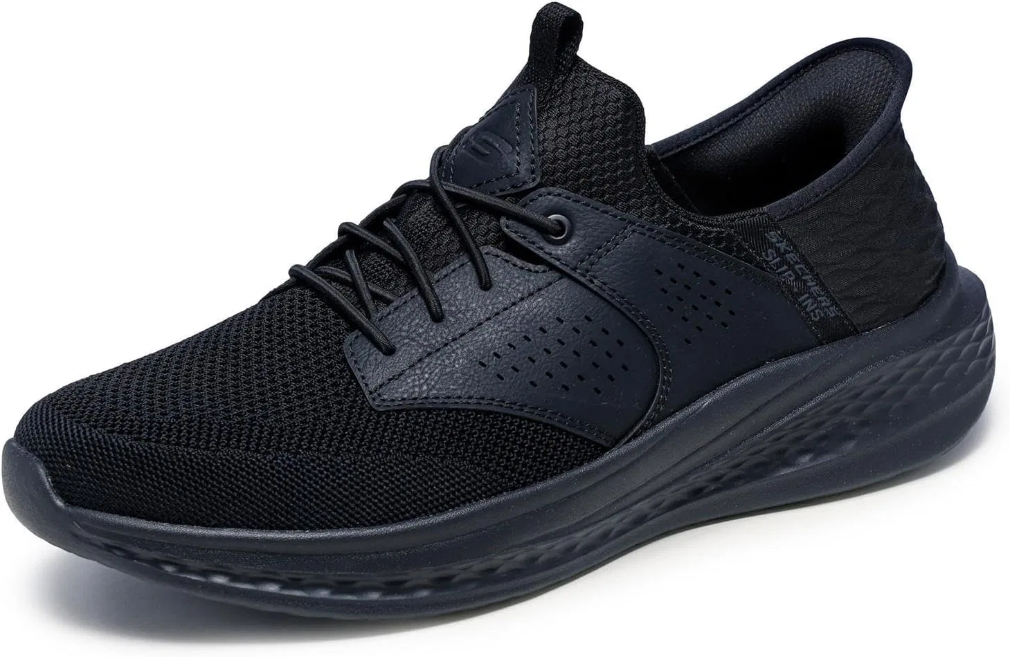 Мужские кроссовки Skechers Slade Caster, Black Knitted Mesh Synthetic
