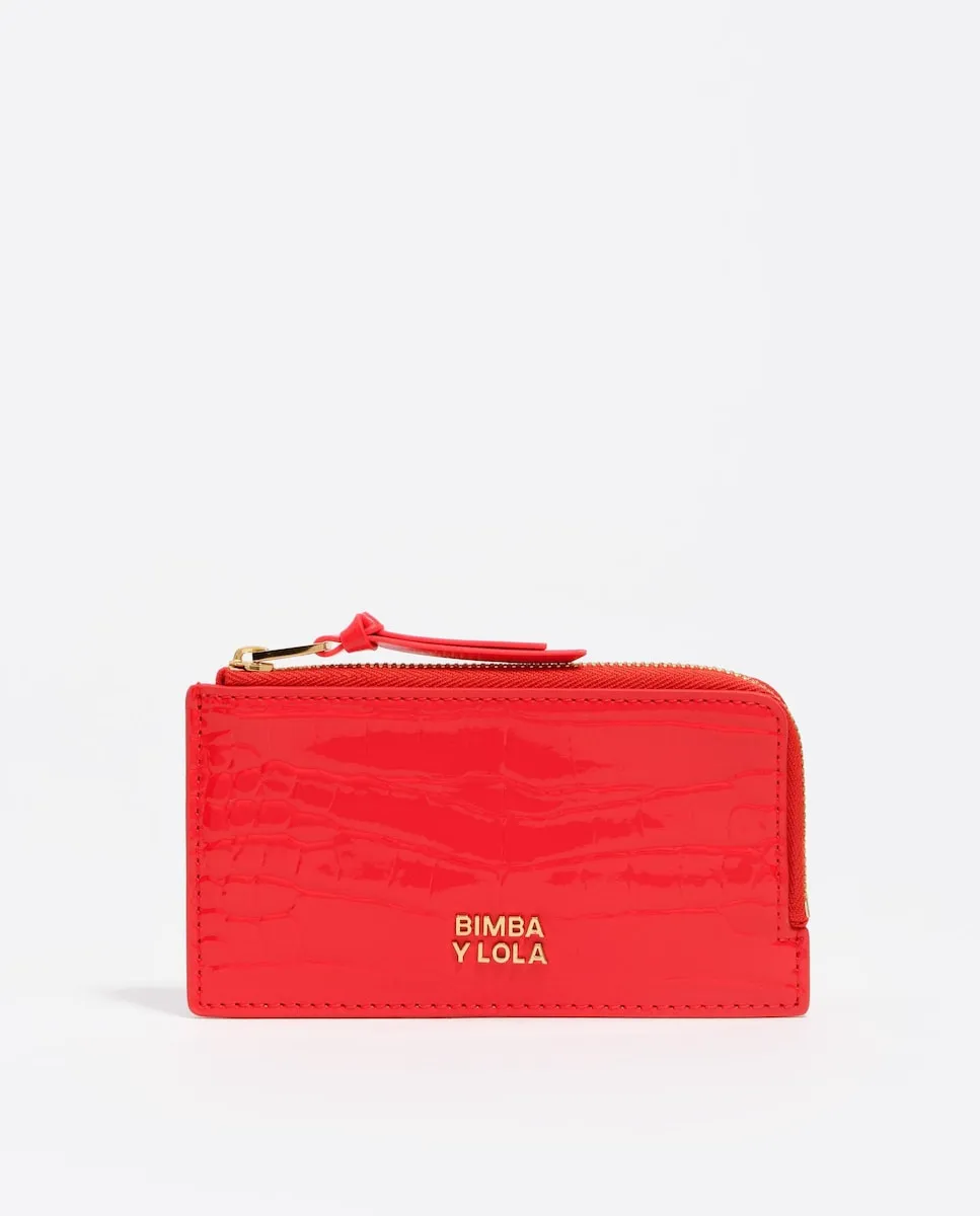 

Женский кошелек с блестящей коралловой текстурой Bimba y Lola, коралловый