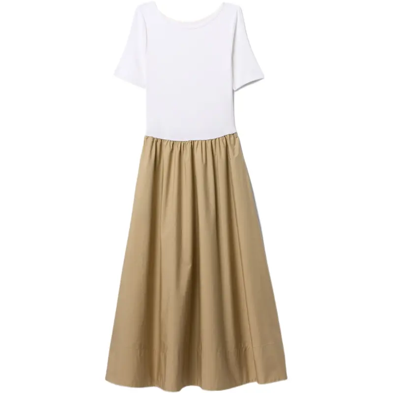 

Женское платье с коротким рукавом и длинной юбкой GAP, белый