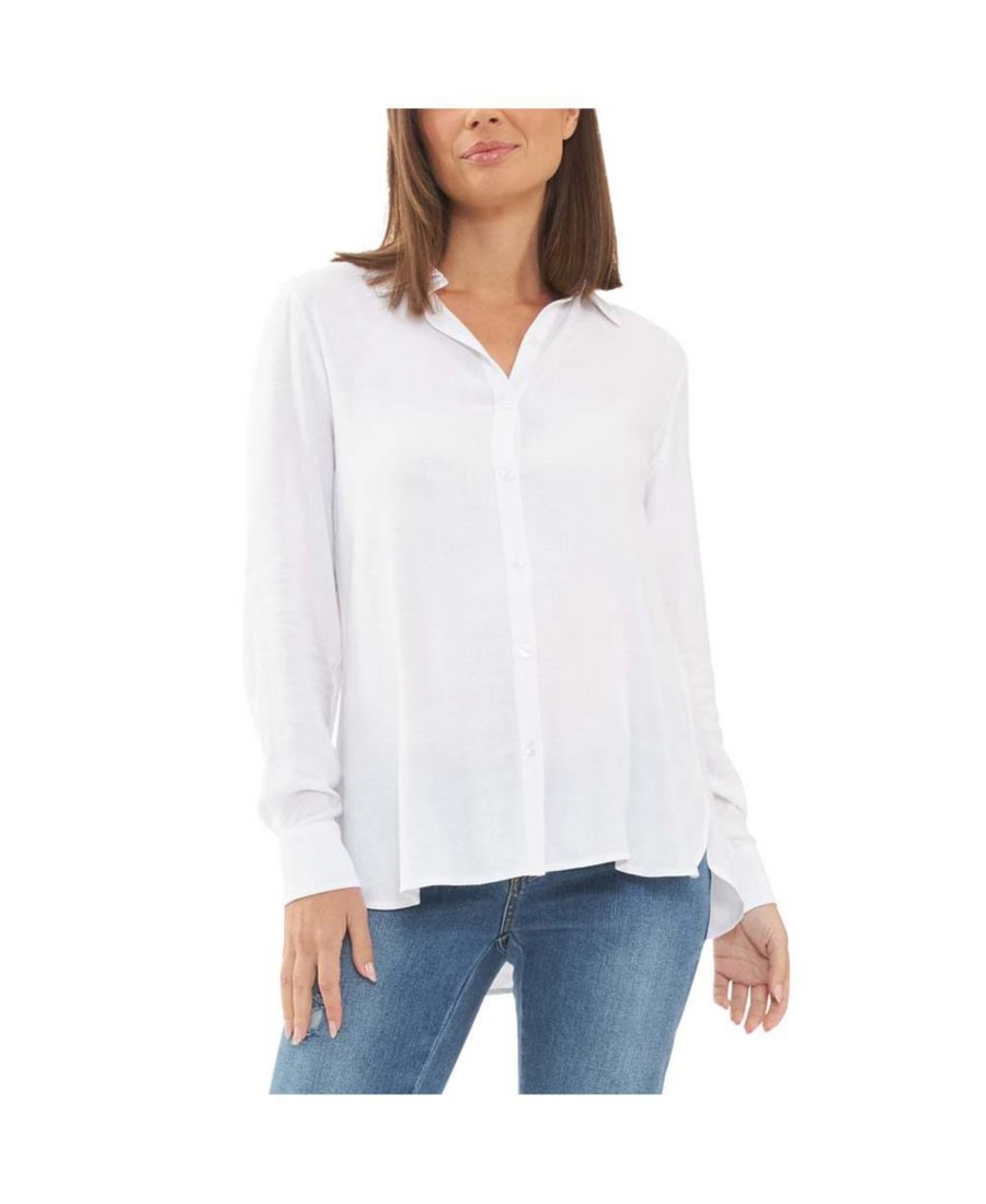 

Белая рубашка на пуговицах свободного кроя Clara Ripe Maternity, White