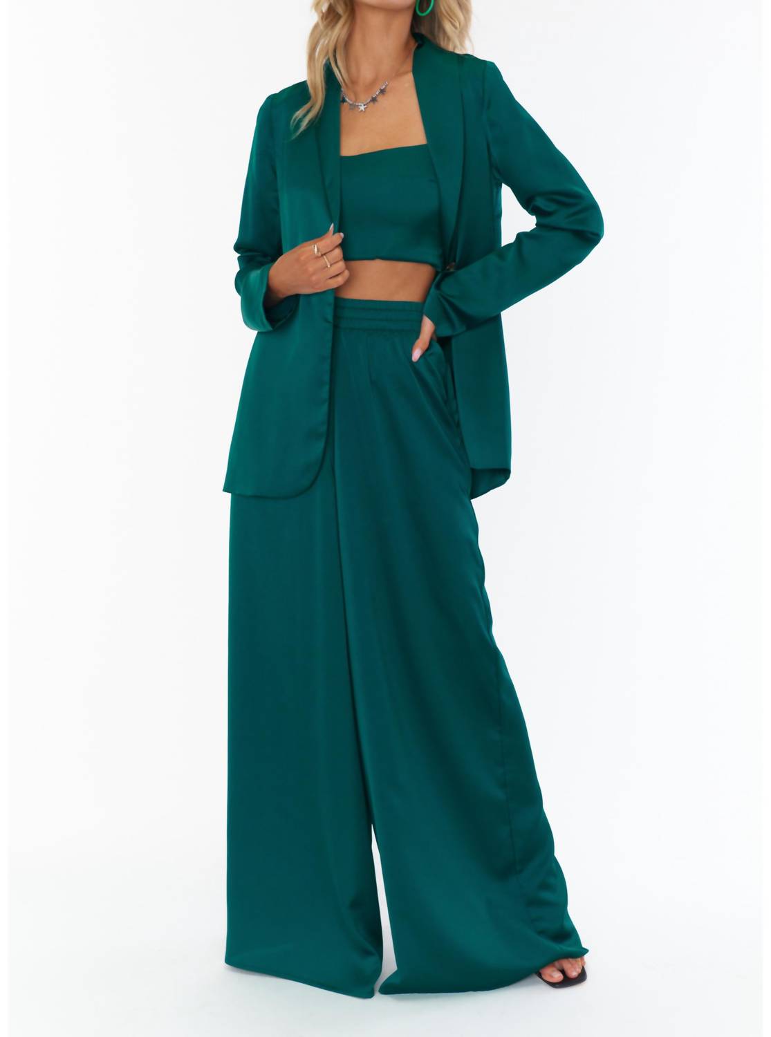 

Блейзер Felix в изумрудном цвете Show Me Your Mumu, цвет emerald luxe