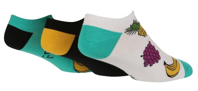 

Набор из трех мужских хлопковых спортивных носков с новым рисунком Wildfoots Wildfeet, белый