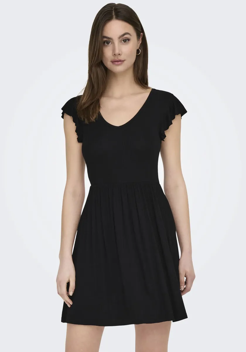 

Платье ONLY из джерси "ONLBELIA S/L DRESS JRS", черный