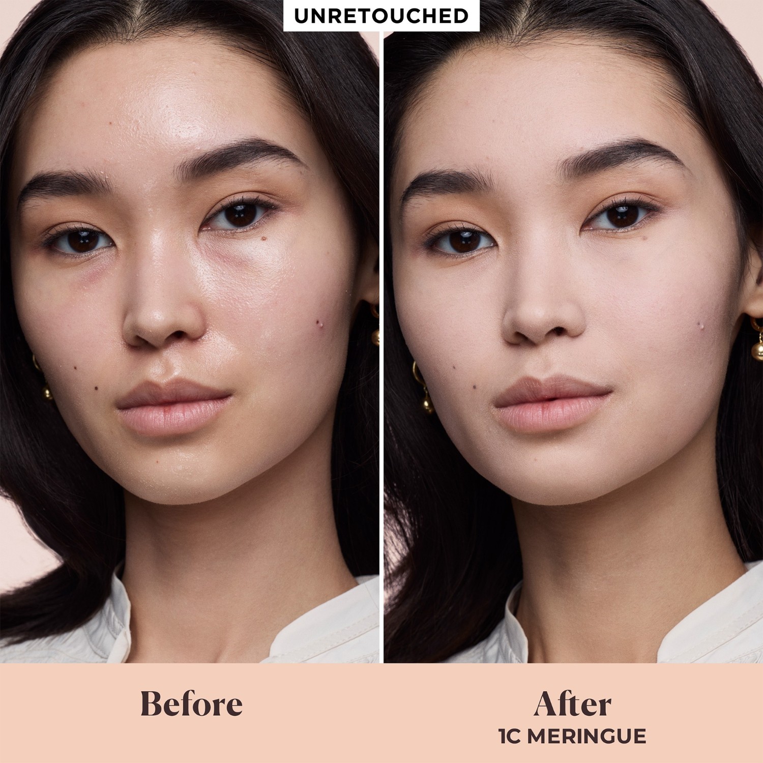 Пудра для лица real flawless feather matte powder Laura Mercier, 1c meringue , вес 6.5 гр. — фото 3