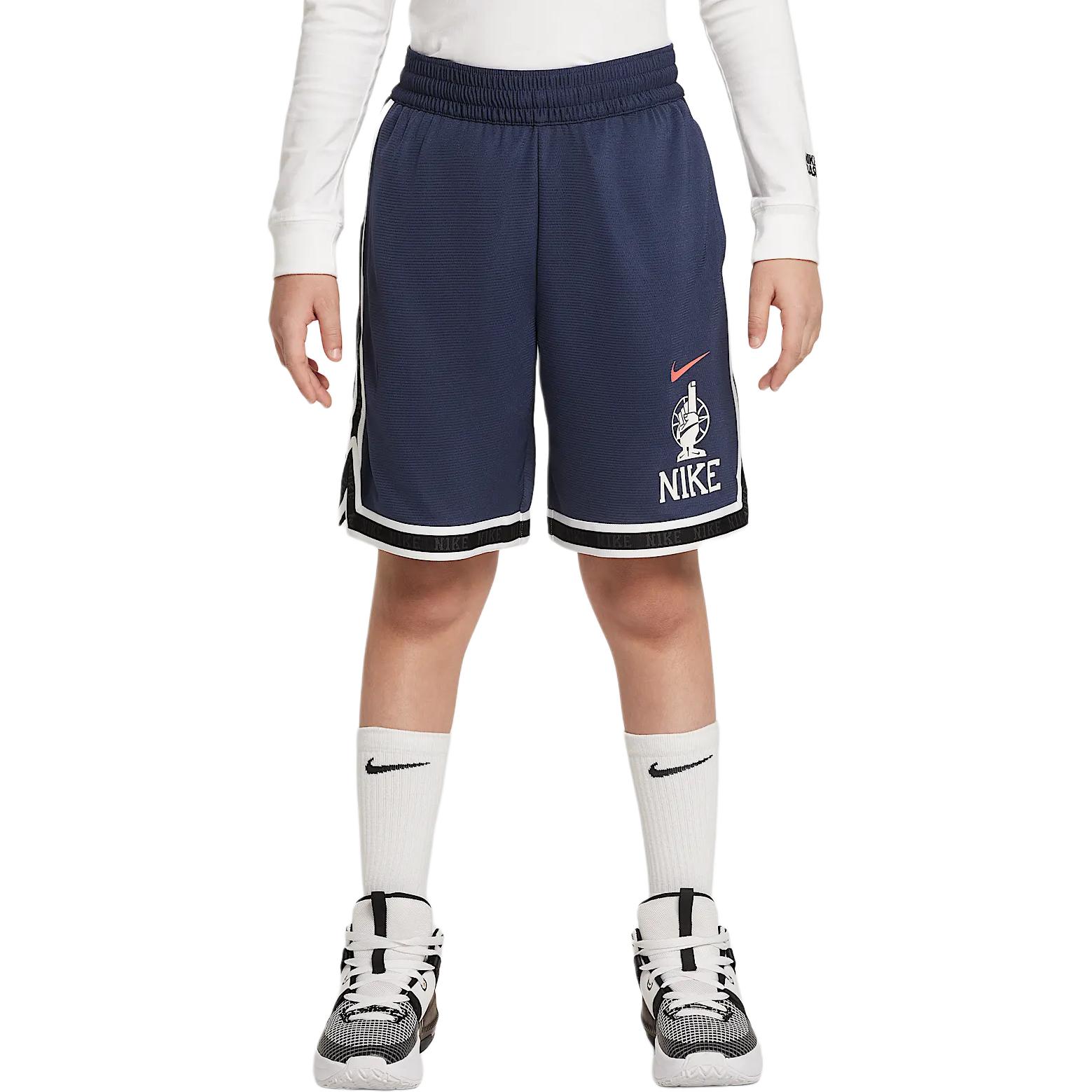 Детские шорты DNA High Top Basketball Collection, цвет Lightning Blue Nike, темно-синий — фото 3