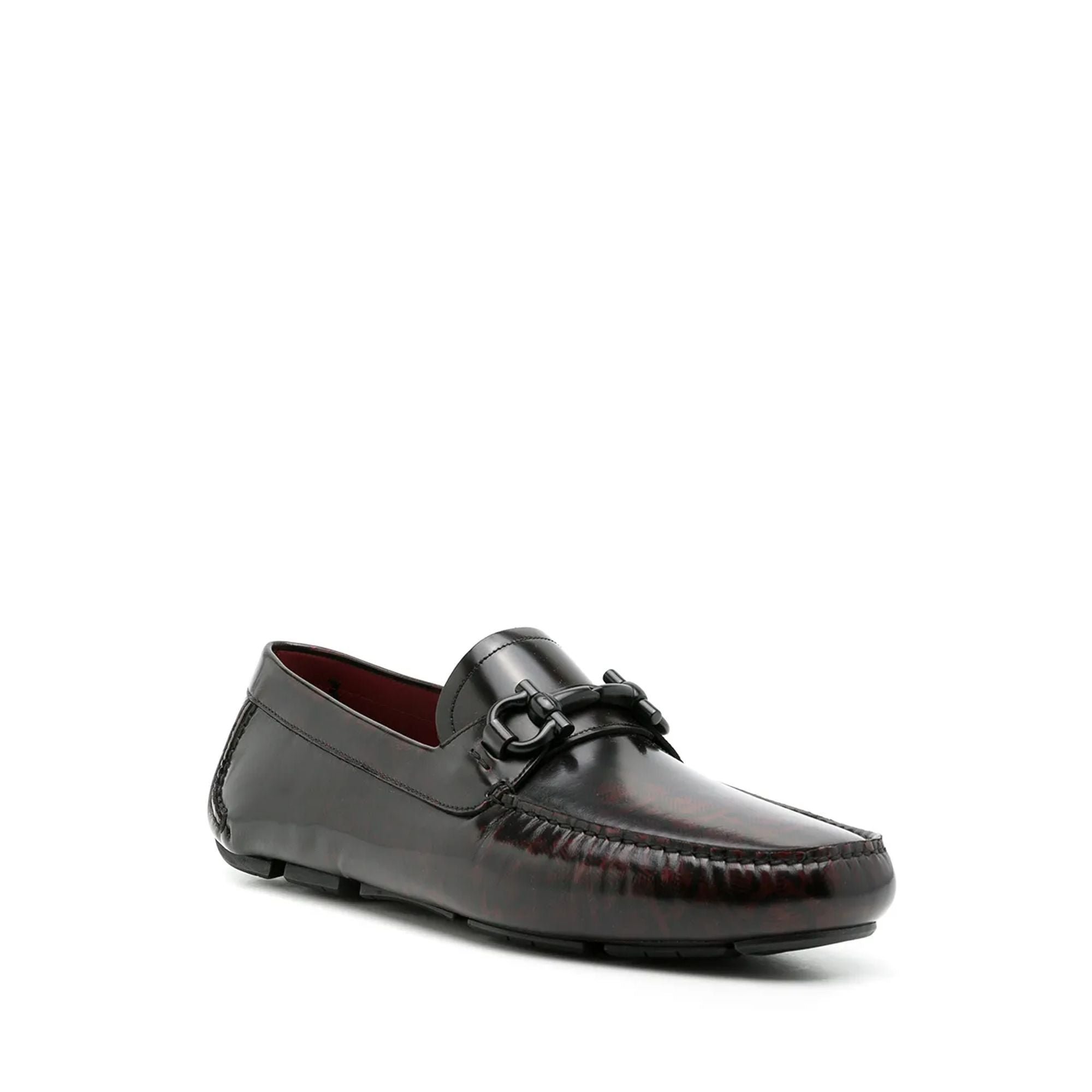 Ferragamo Декоративные водительские туфли Salvatore Ferragamo, красный/черный — фото 2