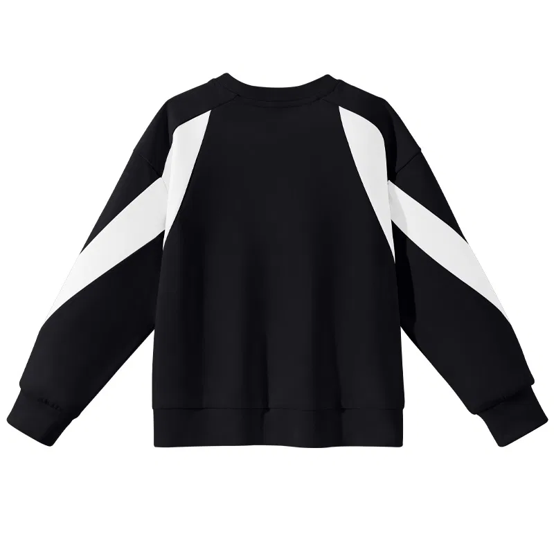 Детская толстовка PEAK Black/PK White Angular Medium Top — фото 3