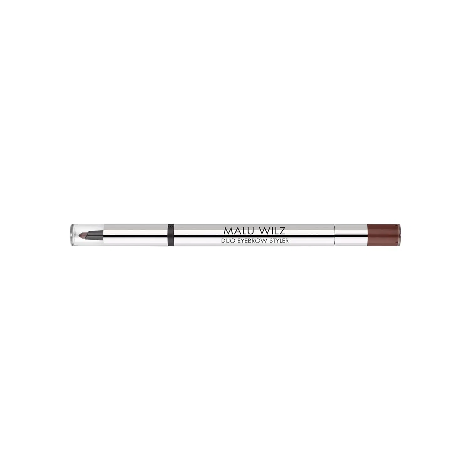 Двусторонний карандаш для бровей Malu Wilz Dekorative Duo Eyebrow Styler, темно-коричневый Malu Wilz