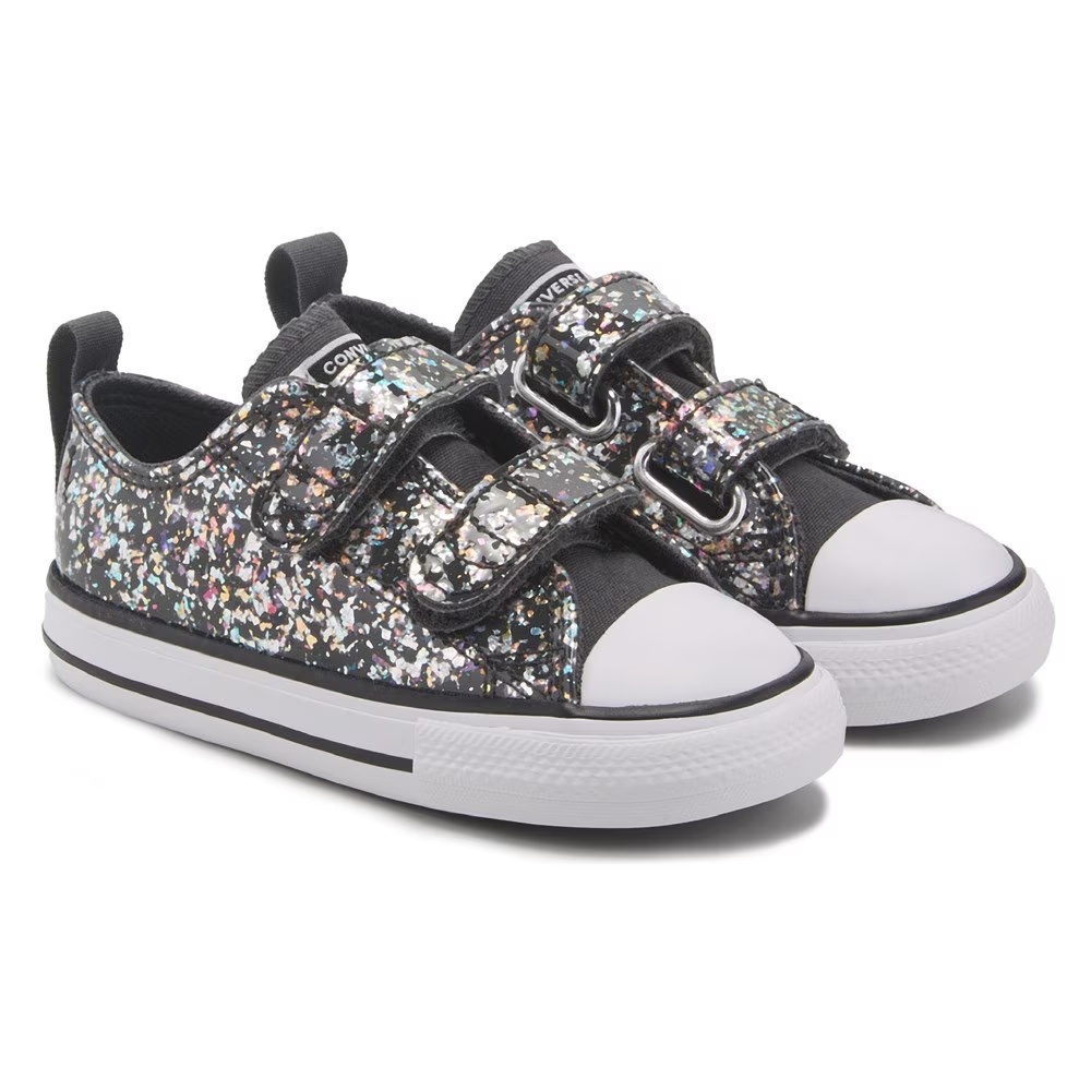 

Детские кеды chuck taylor all star 2v для малышей Converse, grey glitter